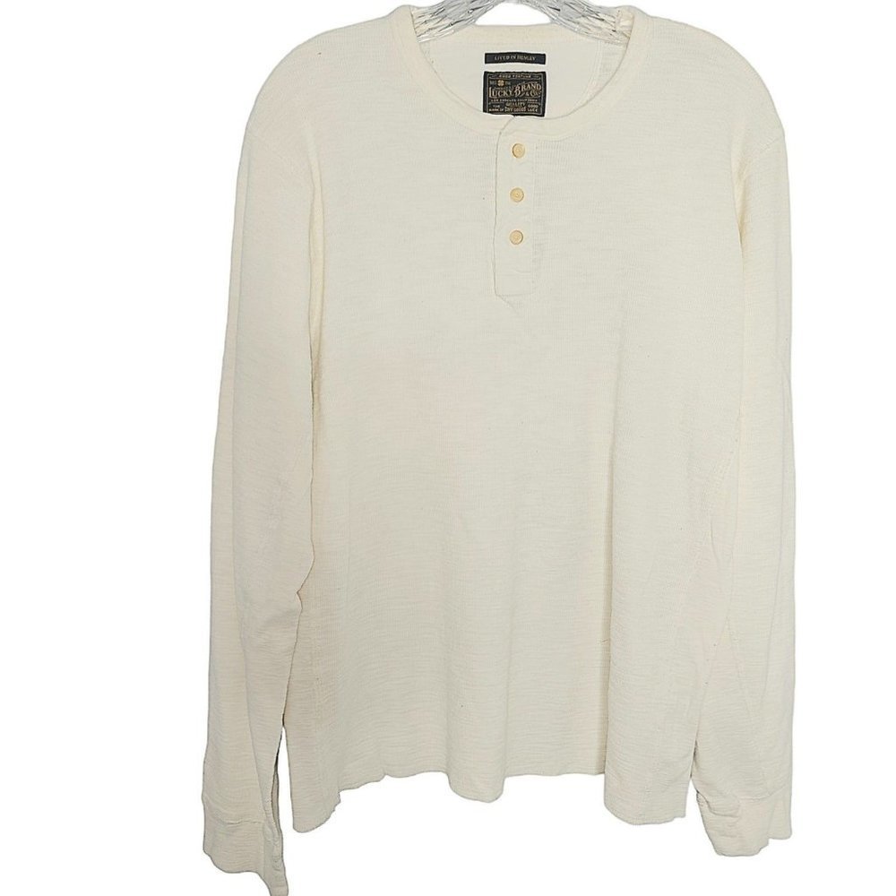 Lucky Brand Men's Button Long-Sleeve Shirt Size M